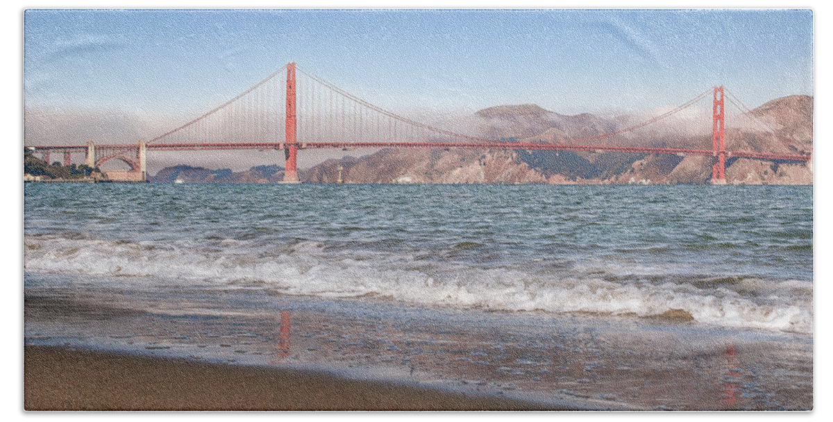 Water Bath Towel featuring the photograph Golden Gate Bridge #2 by Gary Geddes
