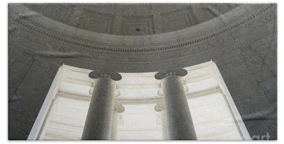  Bath Towel featuring the photograph Jefferson Memorial #2 by Annamaria Frost