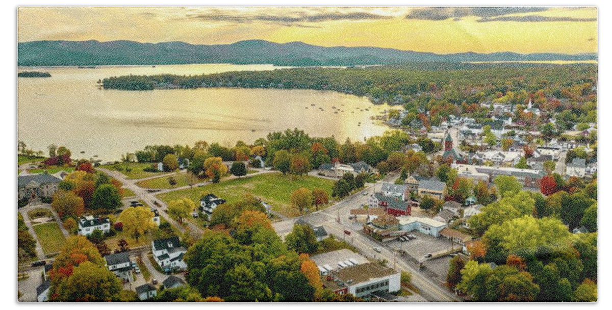  Hand Towel featuring the photograph Wolfeboro #2 by John Gisis