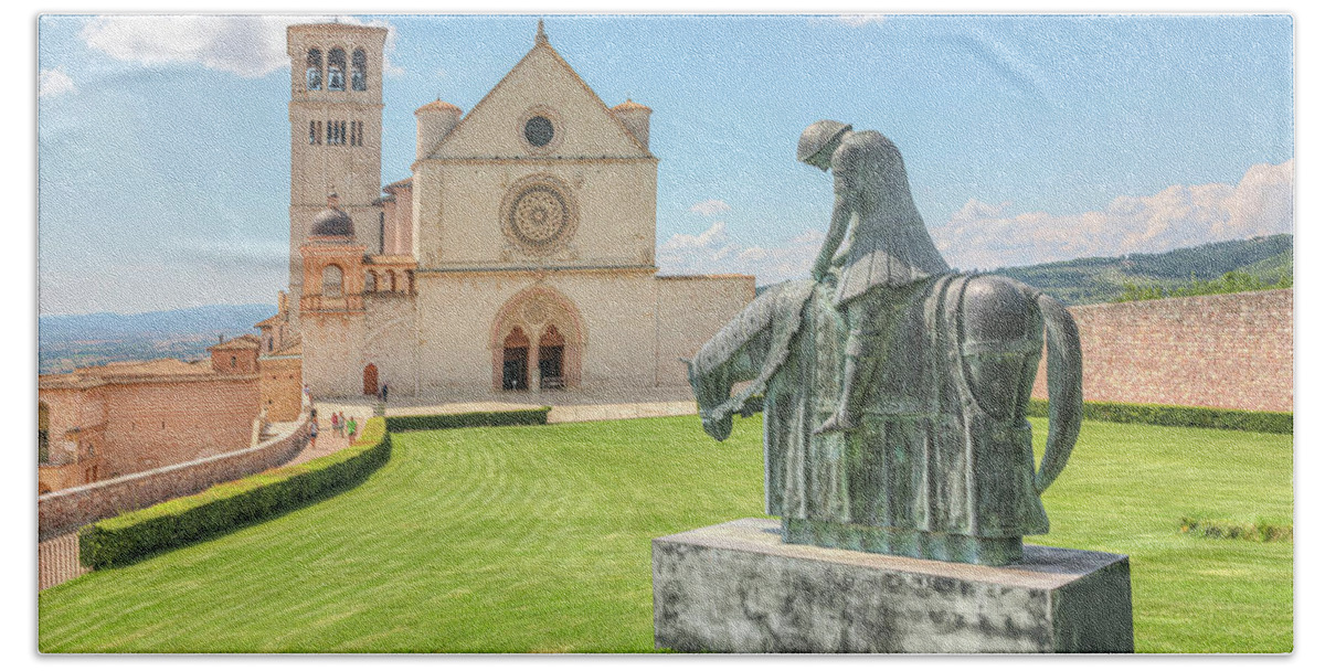 Basilica Bath Towel featuring the photograph Assisi - Italy #3 by Joana Kruse