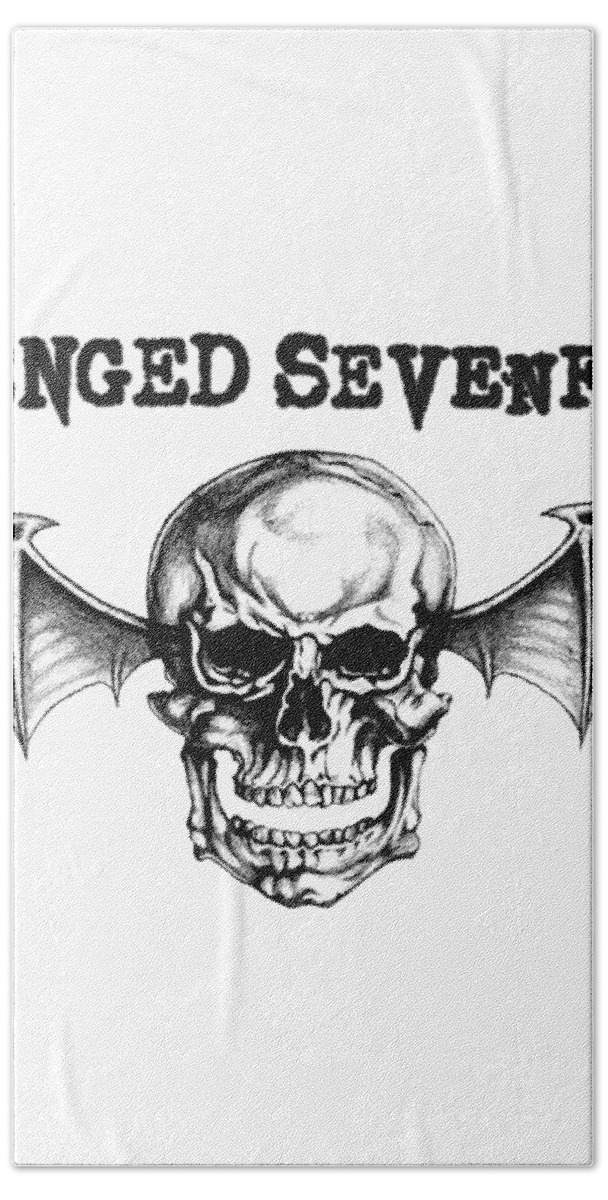 Avenged Sevenfold Bath Towel featuring the digital art Avenged Sevenfold #4 by Rickvdavis Abc