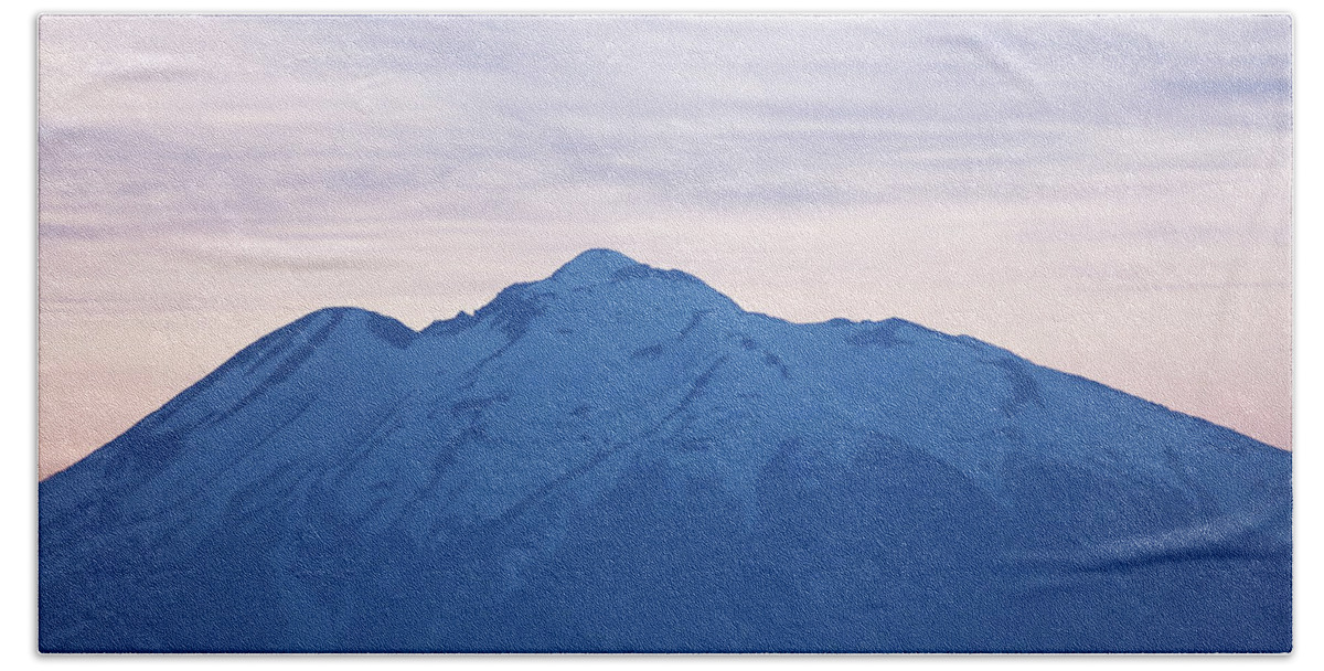 Mt.iwaki Hand Towel featuring the photograph Mt.Iwaki #4 by Kaoru Shimada