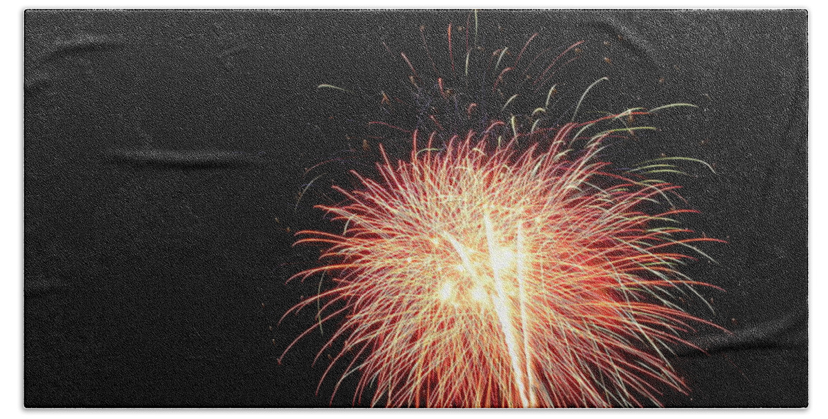 Fireworks Bath Towel featuring the photograph Fireworks #47 by George Pennington