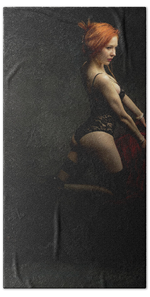 Ballet Bath Towel featuring the photograph The art of seduction #5 by La Bella Vita Boudoir