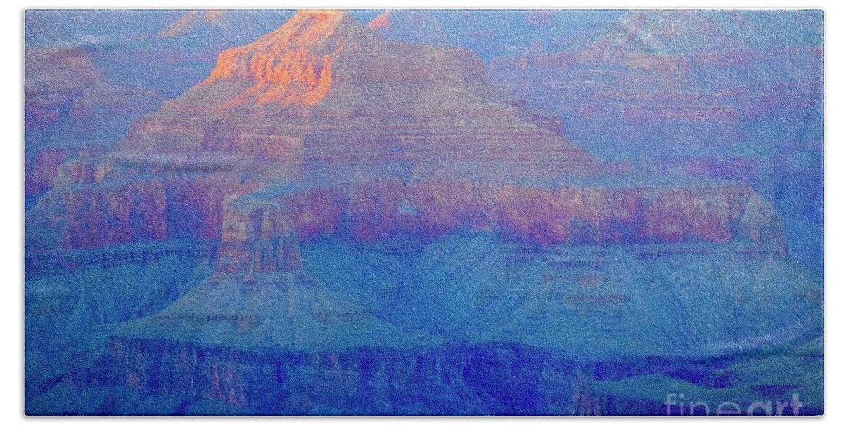 The Grand Canyon Bath Towel featuring the digital art The Grand Canyon by Tammy Keyes