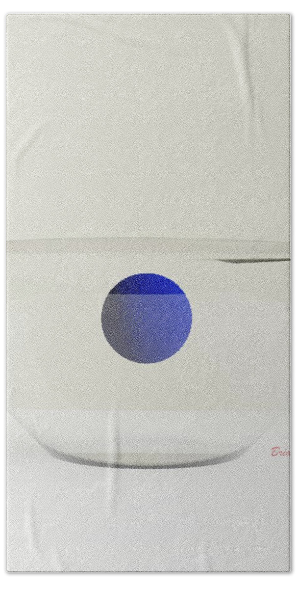 Nft Hand Towel featuring the digital art 501 Bowl by David Bridburg