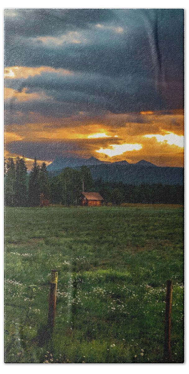 Sunrise Hand Towel featuring the photograph Glacier National Park #6 by Brian Venghous