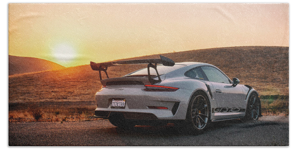 Cars Bath Towel featuring the photograph #Porsche #911 #GT3RS #Print #64 by ItzKirb Photography