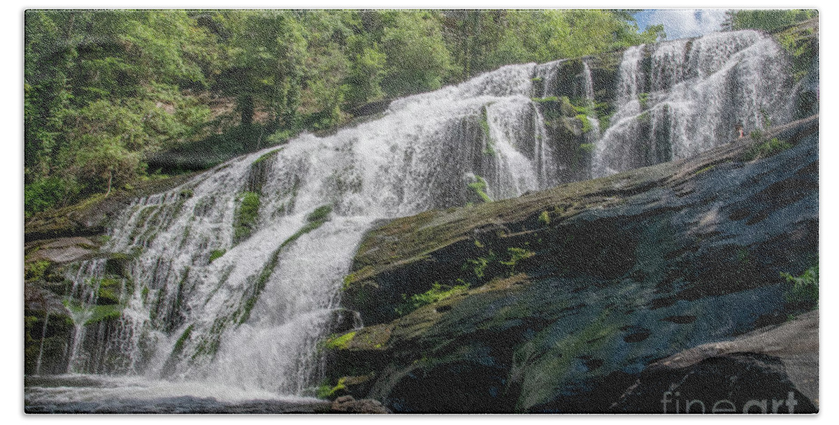 3681 Bath Towel featuring the photograph Bald River Falls by FineArtRoyal Joshua Mimbs