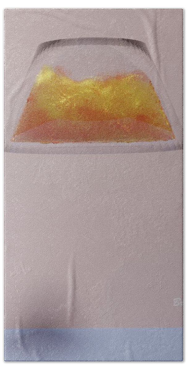Lamp Shade Hand Towel featuring the digital art 801 Lamp Shade Waves 2 by David Bridburg