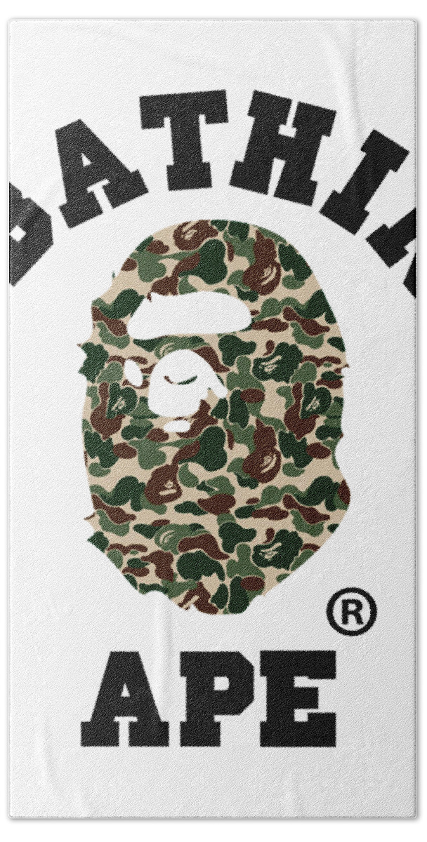 A bathing Ape Logo Bath Towel by Bape Collab | Pixels