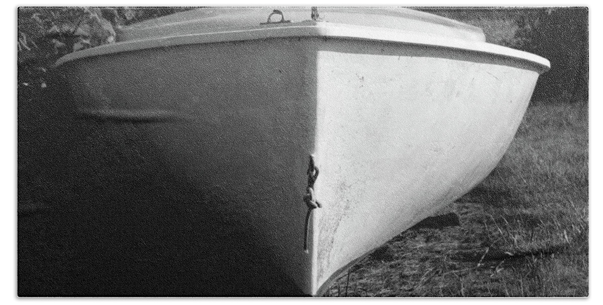 Rhode Island Hand Towel featuring the photograph A boat by Jim Feldman