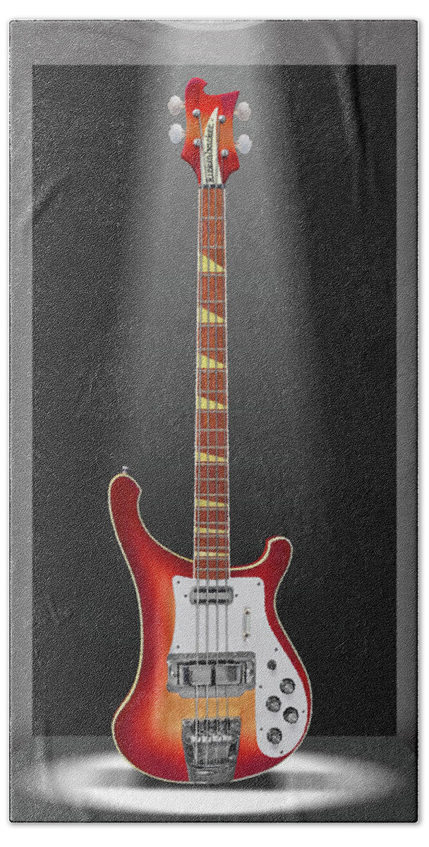 Electric Guitar Bath Towel featuring the photograph A Classic Guitar in a Box 16 by Mike McGlothlen