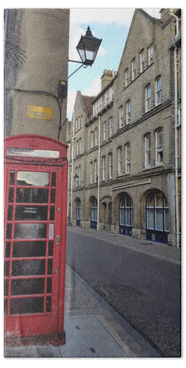 All Hand Towel featuring the digital art A Lane in Oxford United Kingdom KN3 by Art Inspirity