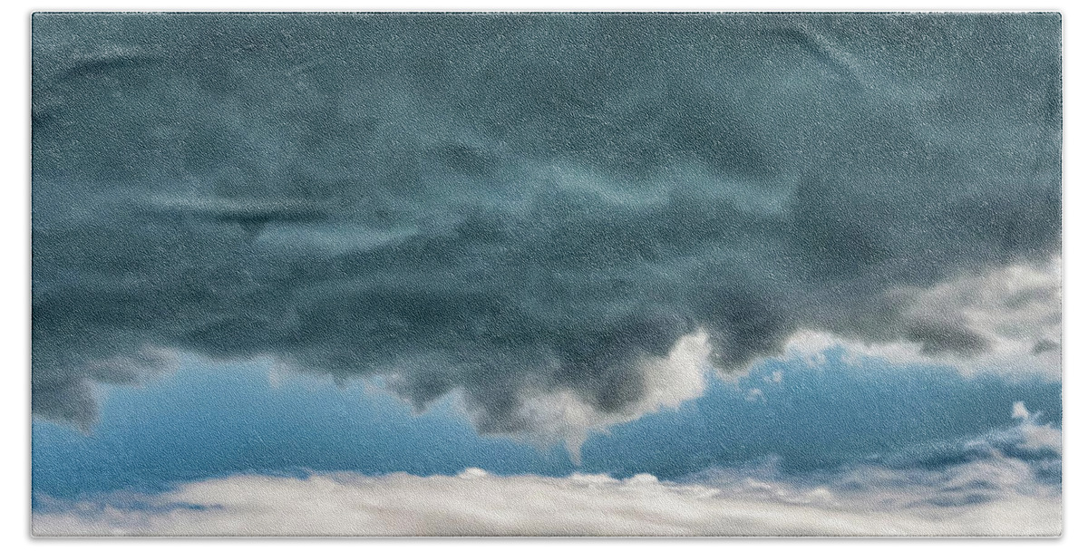 Cloud Bath Towel featuring the photograph A Lot Of Anger Meets A Little Joy by Gary Slawsky