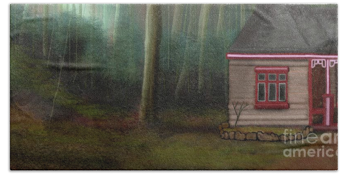 Home Hand Towel featuring the digital art A Sweet Home  by Julie Grimshaw