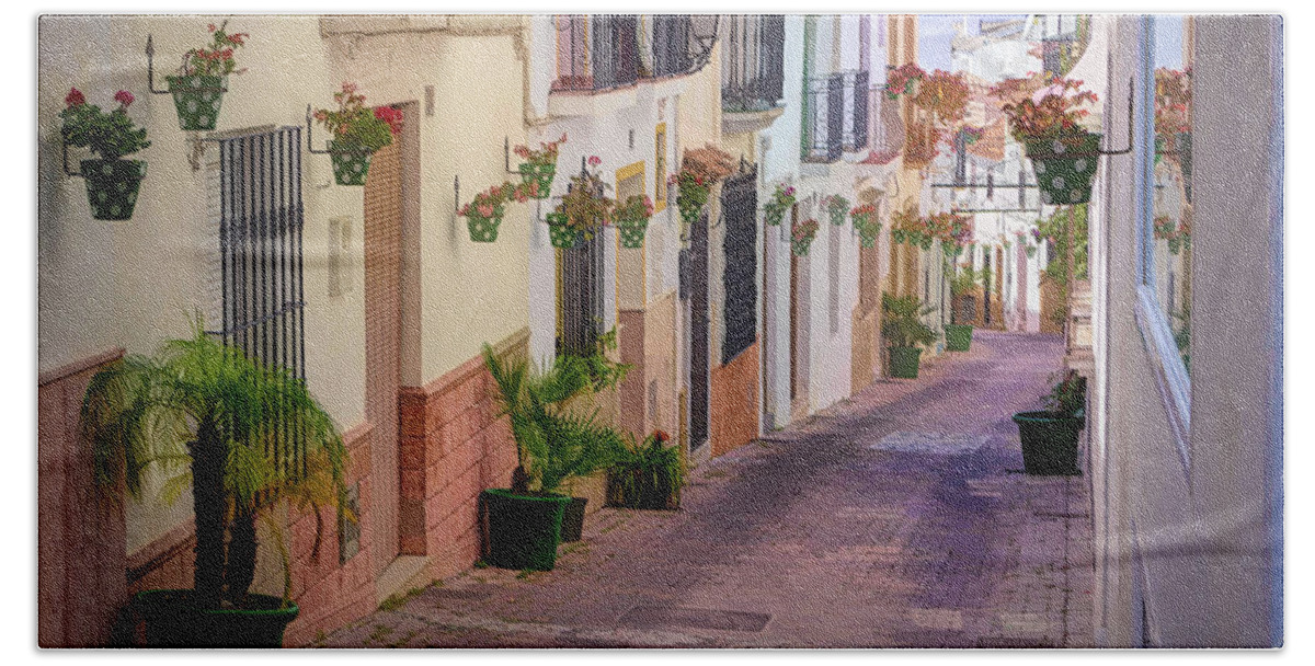 Andalusian City Bath Towel featuring the photograph A visit to the city of Estepona - 7 by Jordi Carrio Jamila