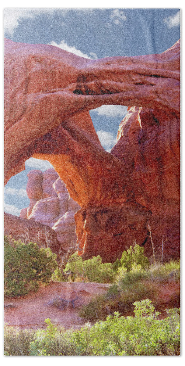 Desert Bath Towel featuring the photograph A Walk Through Arches National Park 7 by Mike McGlothlen