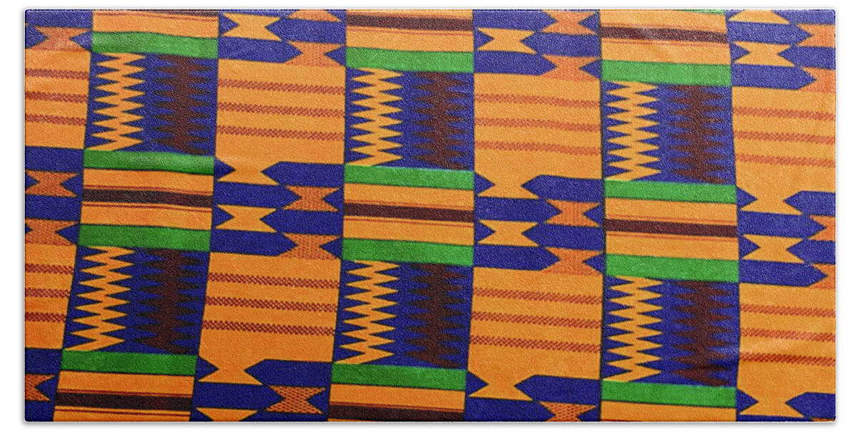 blue kente cloth