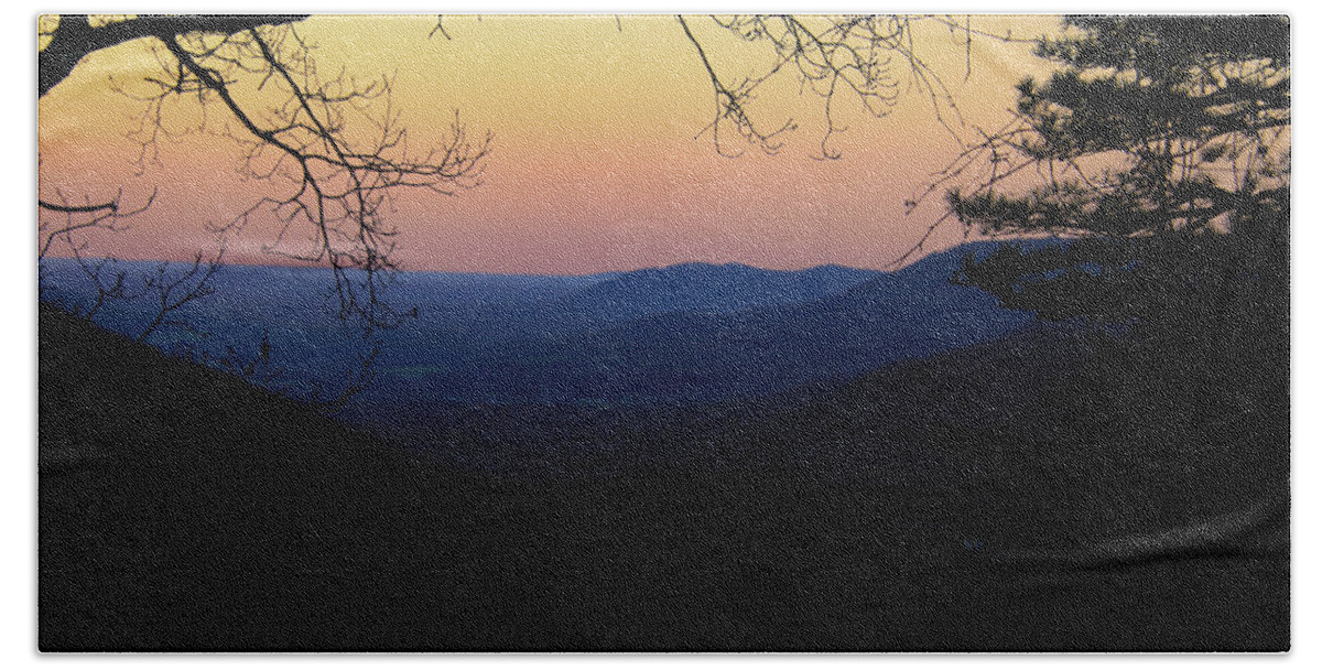 Dawn Bath Towel featuring the photograph After Sunrise on the Blue Ridge Parkway by Deb Beausoleil