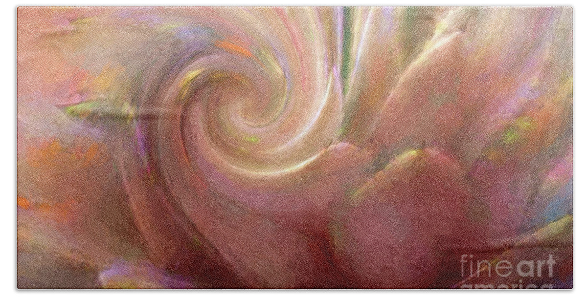 Abstract Bath Towel featuring the photograph Agave Passion Swirl by Sea Change Vibes