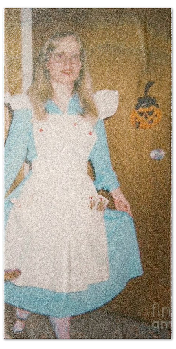 Costume Bath Towel featuring the photograph Alice In Wonderland Costume by Denise F Fulmer