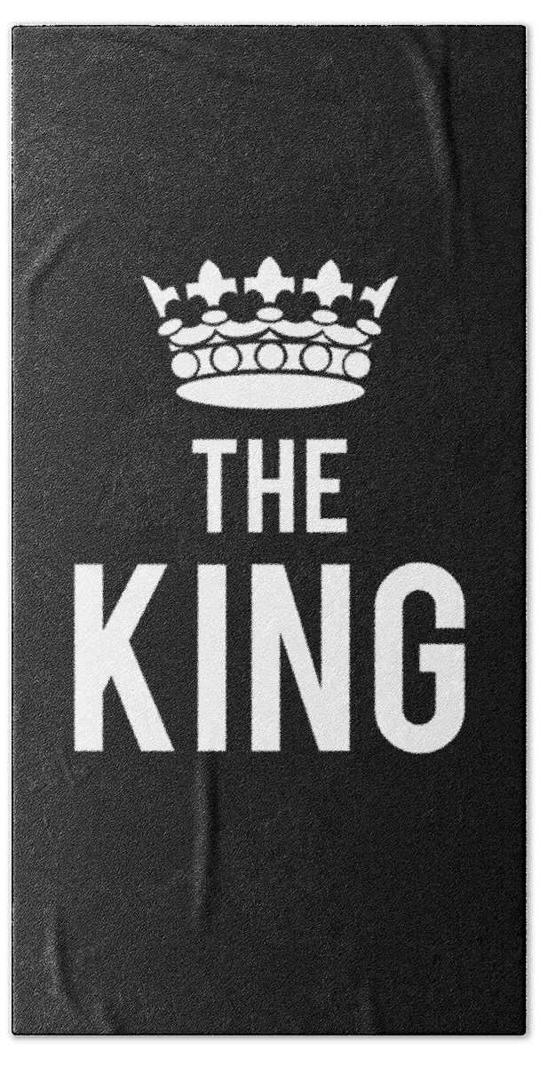 Funny Bath Towel featuring the digital art All Hail The King by Flippin Sweet Gear
