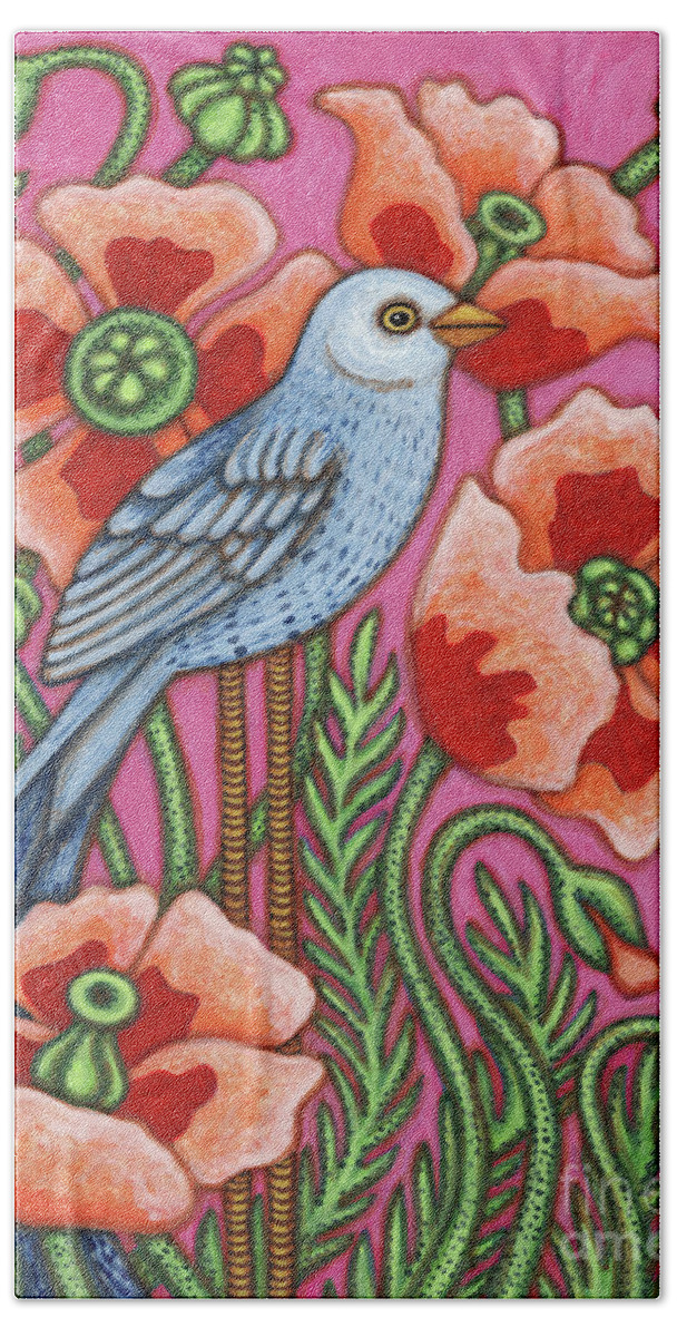 Bird Bath Towel featuring the painting Alpenglow by Amy E Fraser