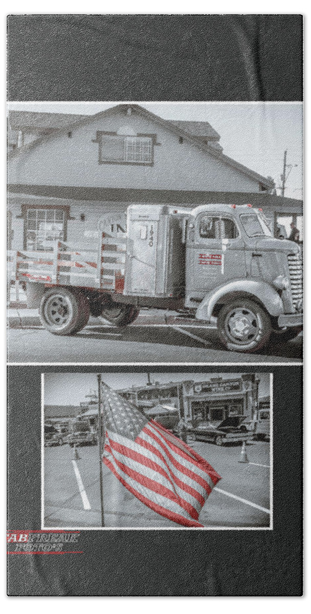America Bath Towel featuring the photograph American working truck by Darrell Foster