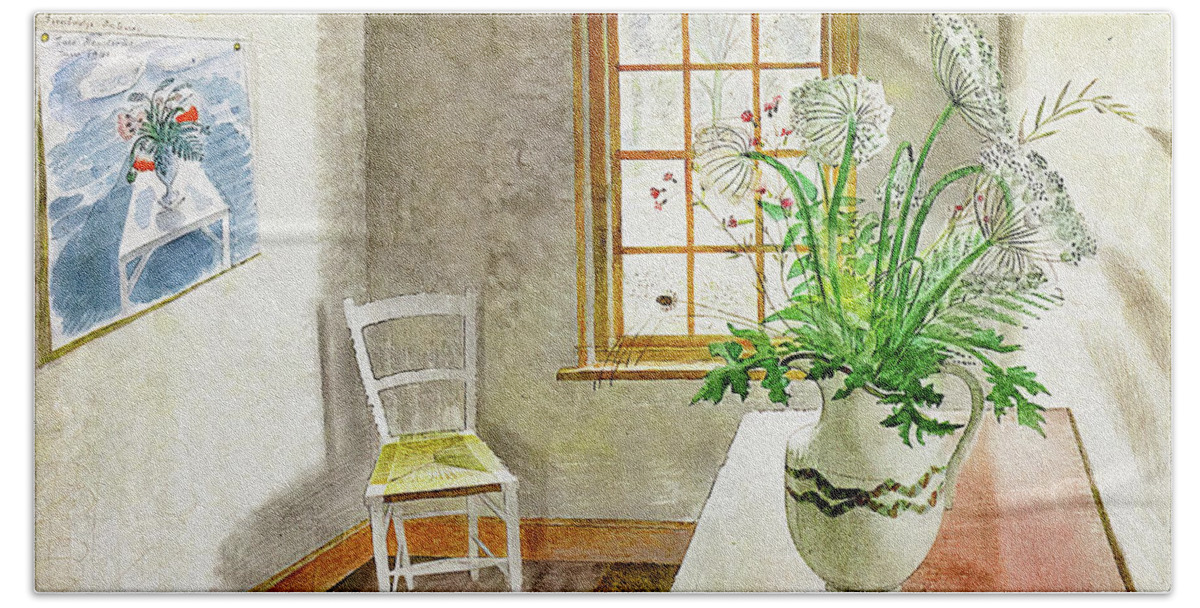 Cc0 Bath Towel featuring the photograph An Ironbridge Interior by ERIC RAVILIOUS by Jack Torcello