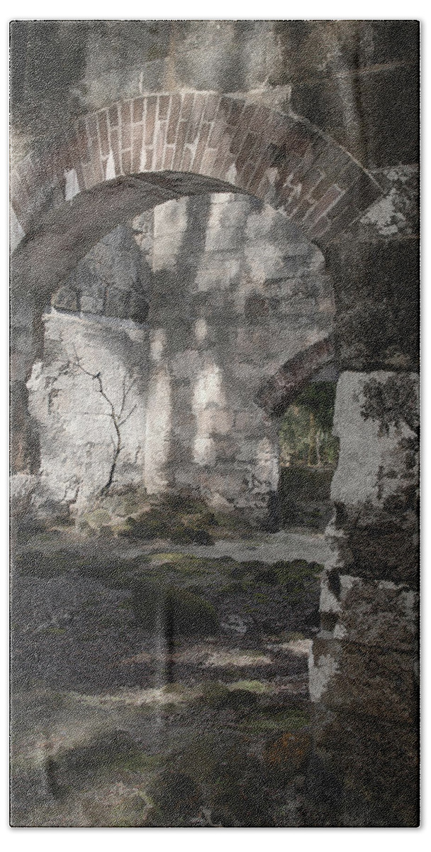 Arch Bath Towel featuring the photograph Arch Through Arch by M Kathleen Warren
