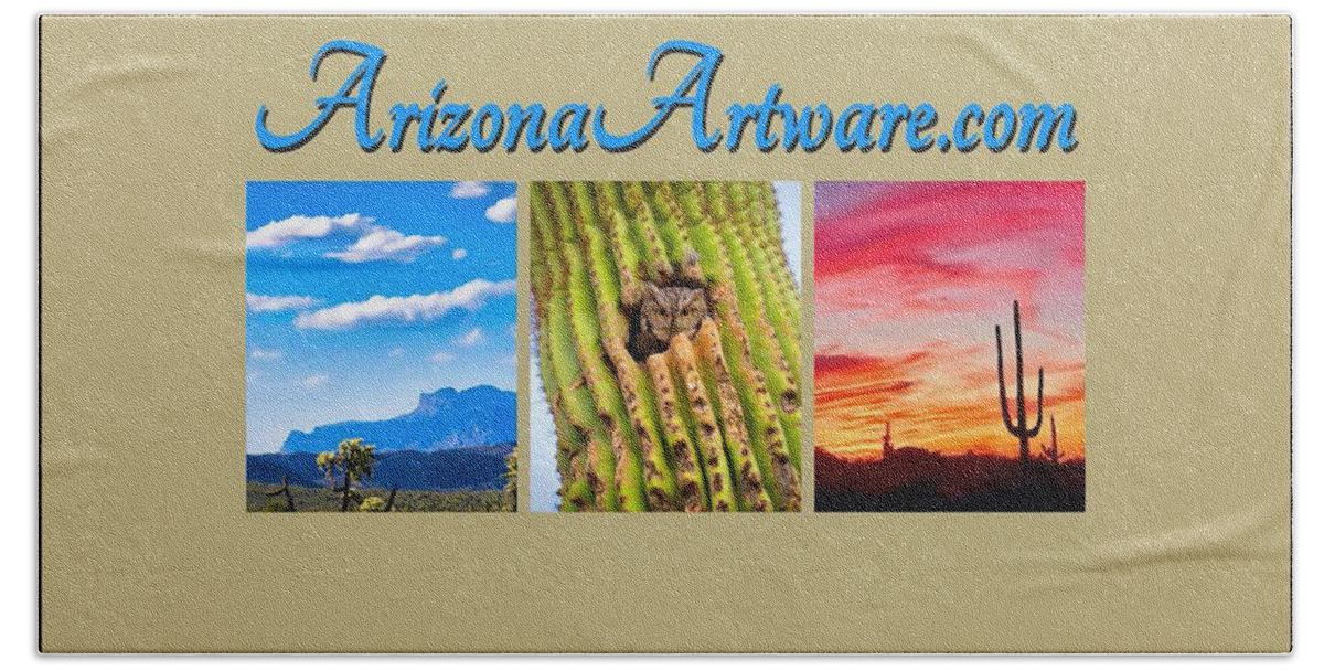 Icon Hand Towel featuring the photograph Arizona Artware by Judy Kennedy