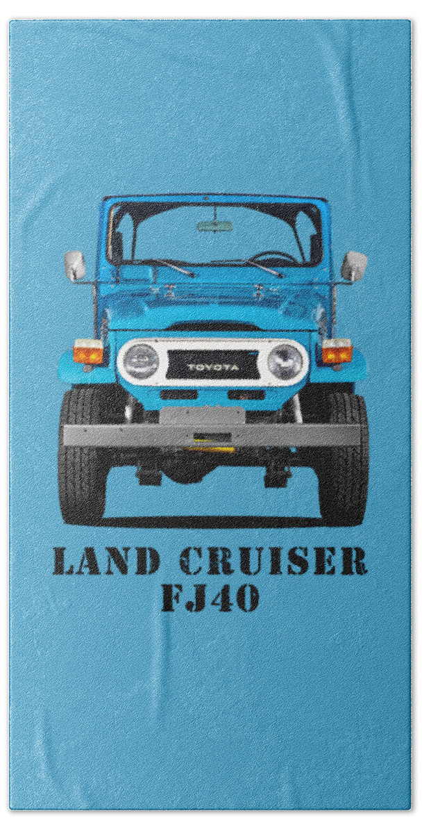 Land Cruiser Bj40 Bath Sheet featuring the photograph FJ40 Land Cruiser by Mark Rogan