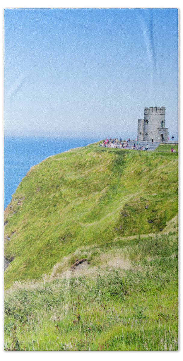 Ireland Hand Towel featuring the photograph Atop the Cliffs by Edward Shmunes