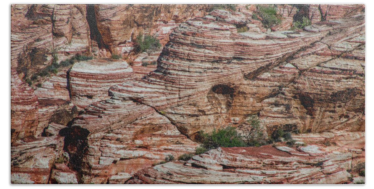 Rock Hand Towel featuring the photograph Aztec Sandstone Outcrop by Anthony Sacco