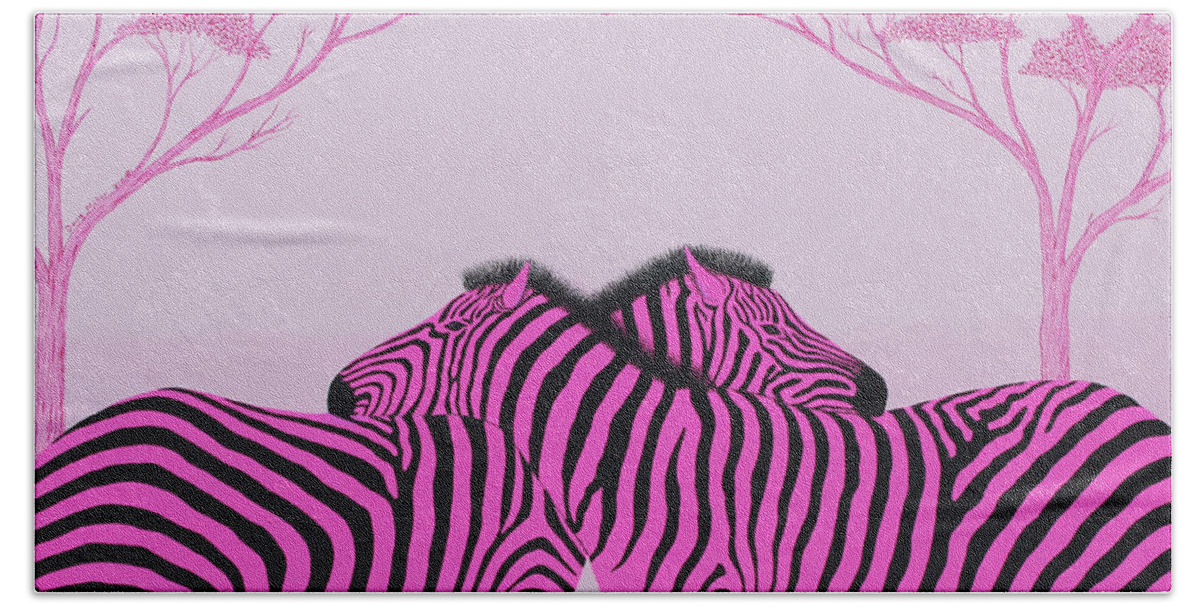 Fuchsia Hand Towel featuring the painting Be Mine by Doug Miller