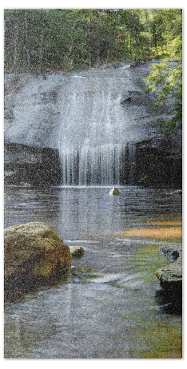 Beede Bath Towel featuring the photograph Beede Falls by White Mountain Images