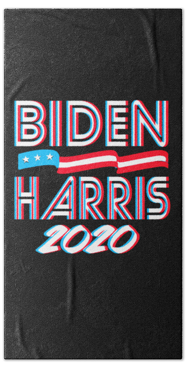 Joe Biden Bath Towel featuring the digital art Biden Harris For President 2020 by Flippin Sweet Gear