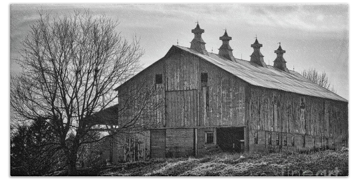Barn Hand Towel featuring the photograph Big Barn by Kirt Tisdale