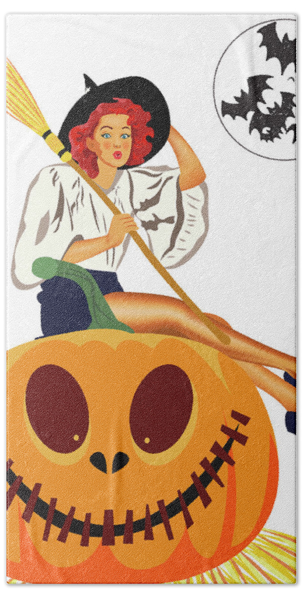 Pumpkin Hand Towel featuring the digital art Big Pumpkin Girl by Long Shot
