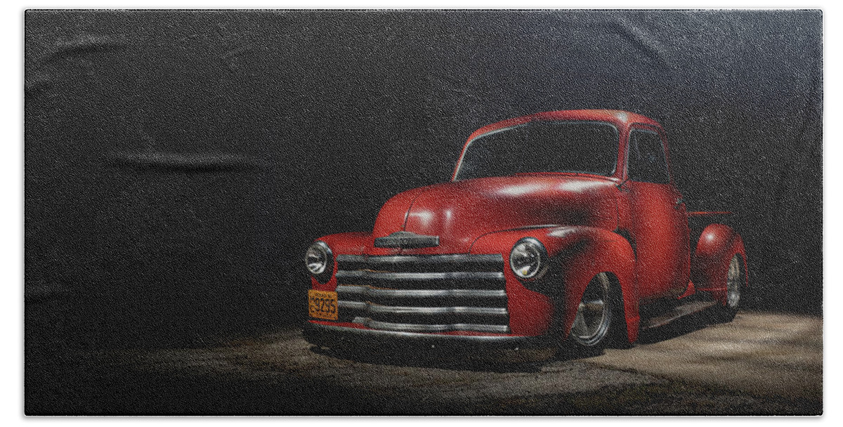Chevy Hand Towel featuring the digital art Big Red by Douglas Pittman