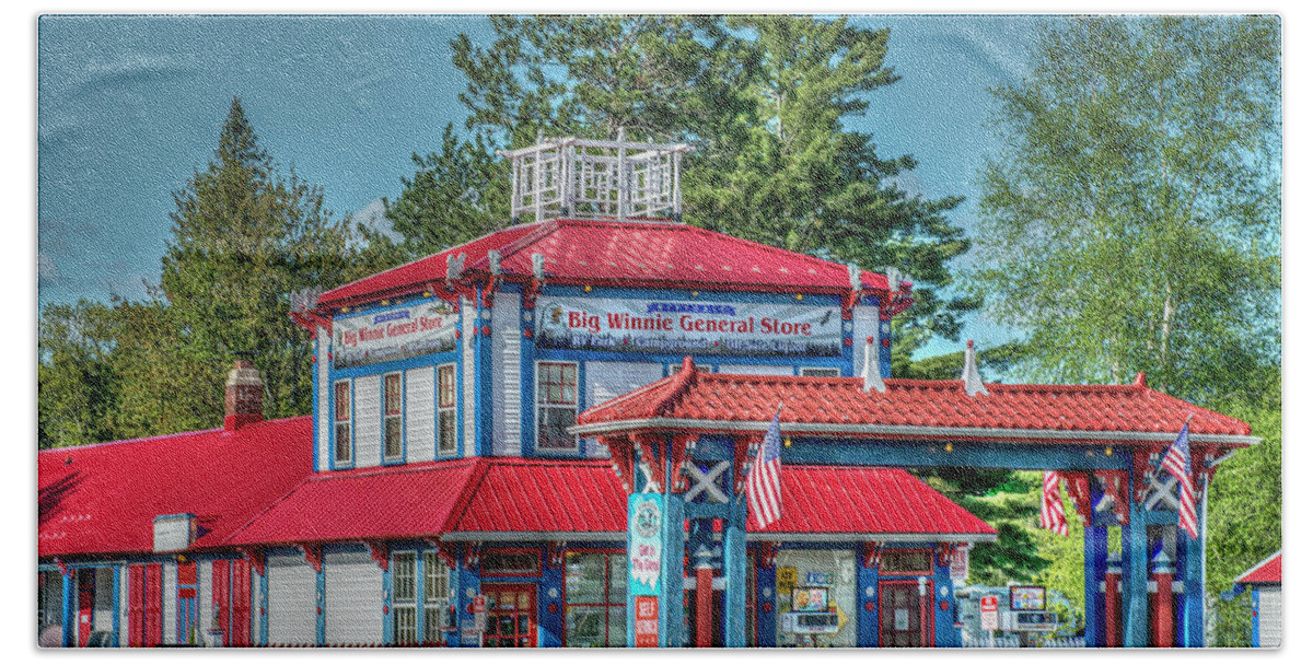 Store Bath Towel featuring the photograph Big Winnie general store. by Paul Freidlund