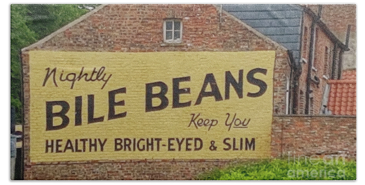 Digital Art Bath Towel featuring the photograph Bile Beans York England UK by Pics By Tony