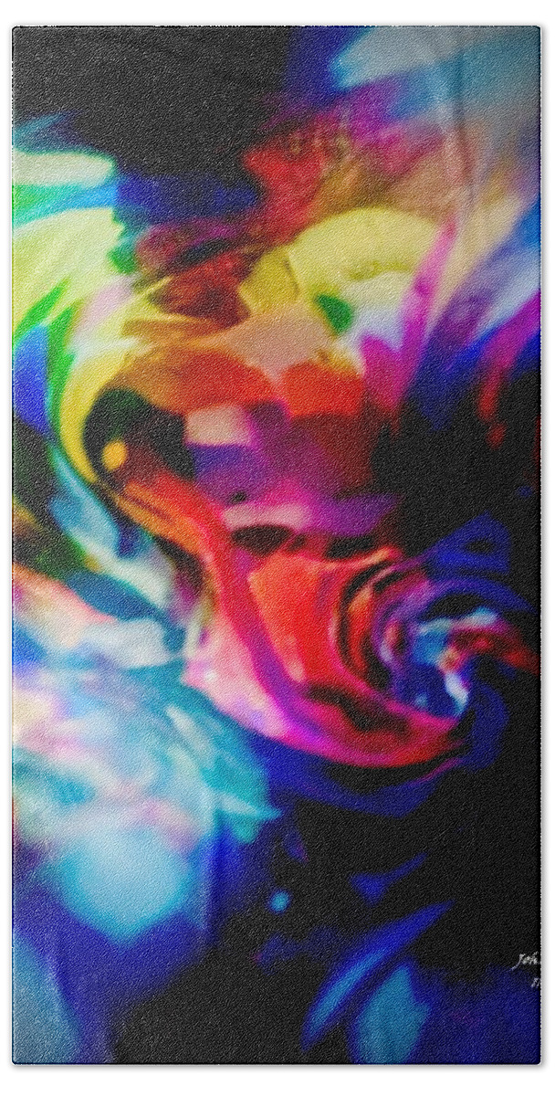 Abstract Hand Towel featuring the photograph Blondie by John Anderson