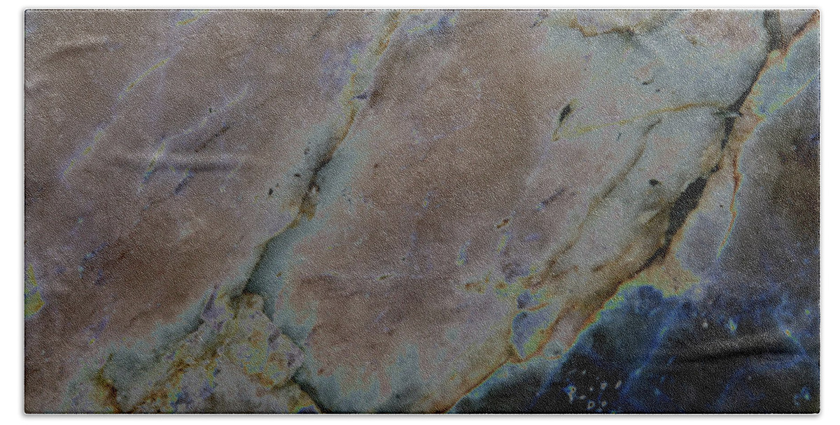 Marble Bath Towel featuring the photograph Blue Marble by Carolyn Stagger Cokley
