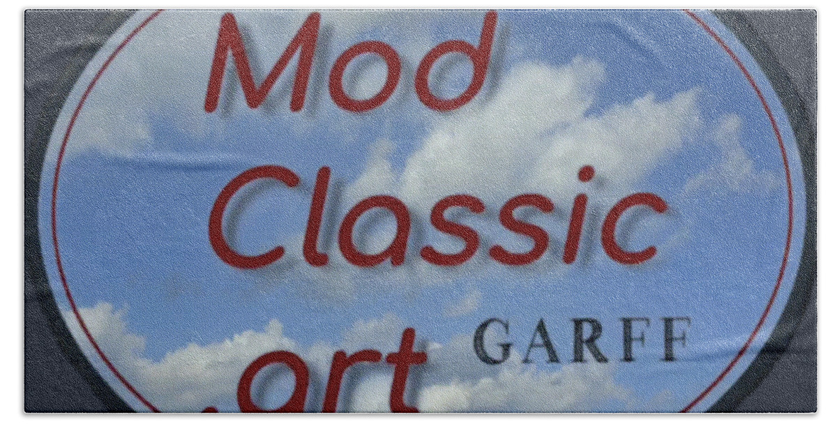 Guitars Hand Towel featuring the painting Blue Sky ModClassic Art by Enrico Garff