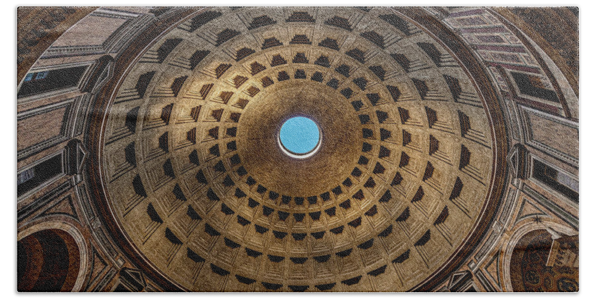 Pantheon Hand Towel featuring the photograph Blue Spot by David Downs