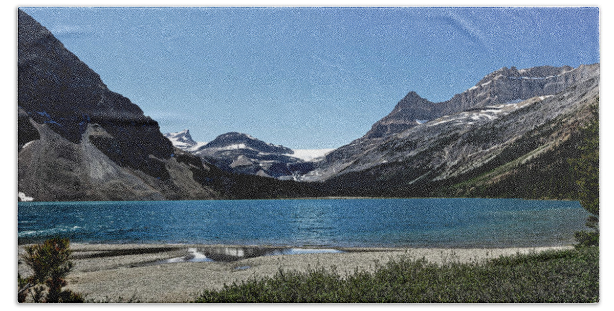Bow Bath Towel featuring the photograph Bow Lake 2 by Doolittle Photography and Art
