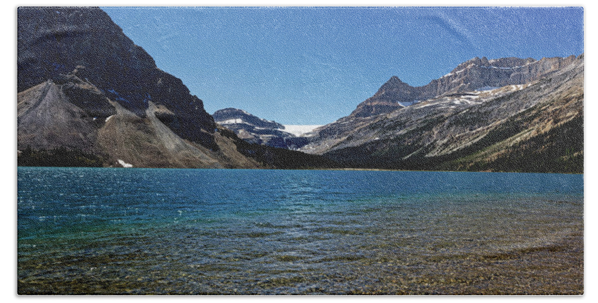 Bow Bath Towel featuring the photograph Bow Lake 3 by Doolittle Photography and Art