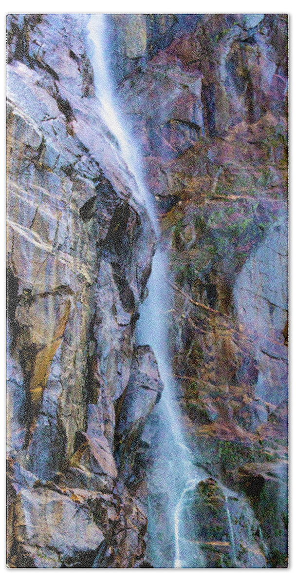 California Hand Towel featuring the photograph Bridalveil Falls in Autumn by Bill Gallagher